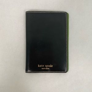 Kate spade black leather passport holder